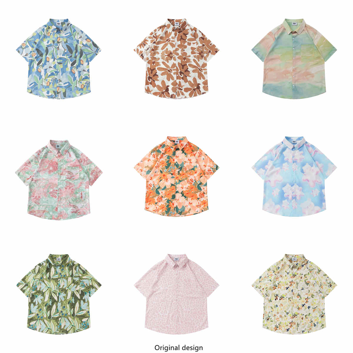 Vintage Hawaiian Floral Shirt - Kemeja Pria Lengan Pendek Model Longgar