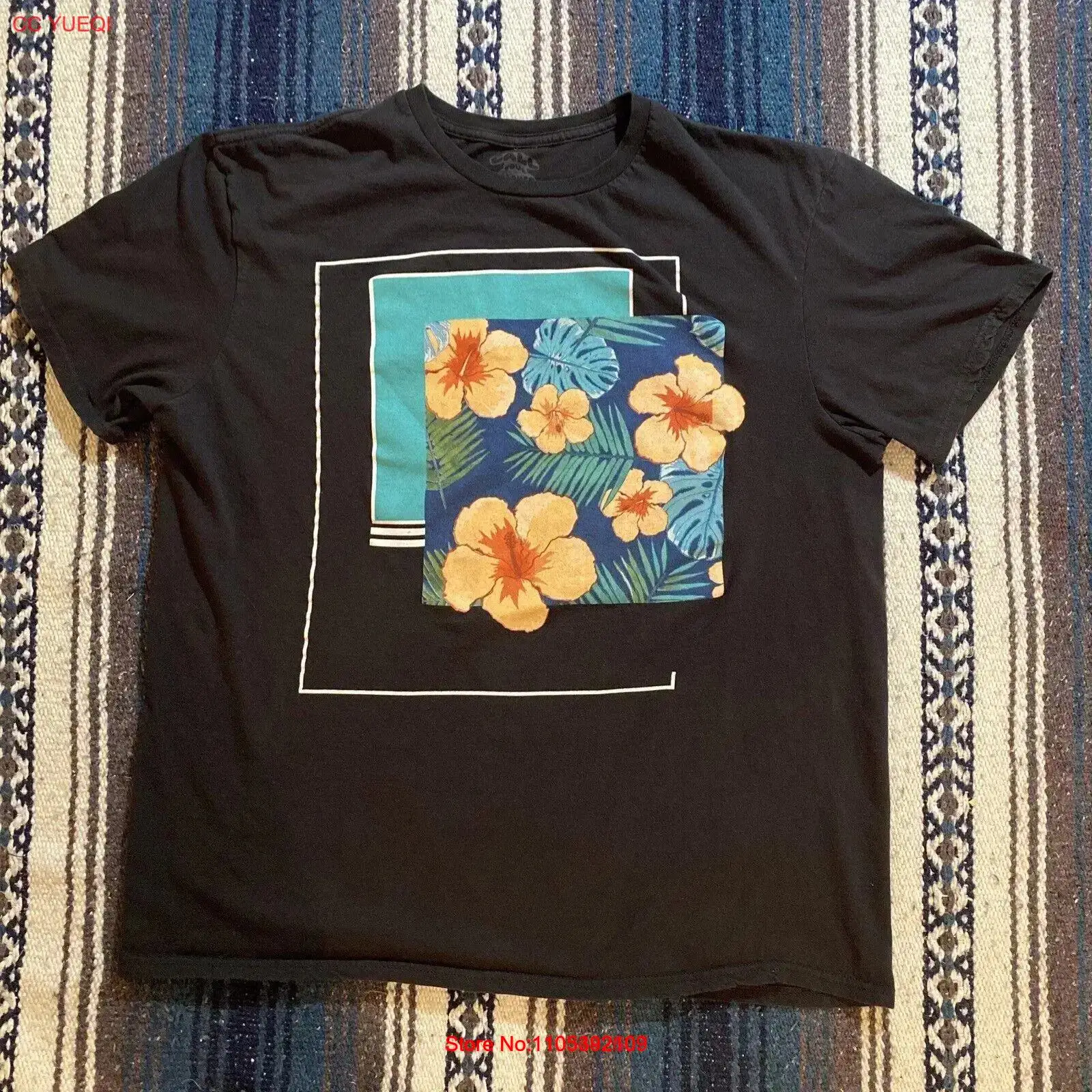 Vintage Hawaiian Floral Shirt - Kaos Gaya Y2K Art Deco Geometris