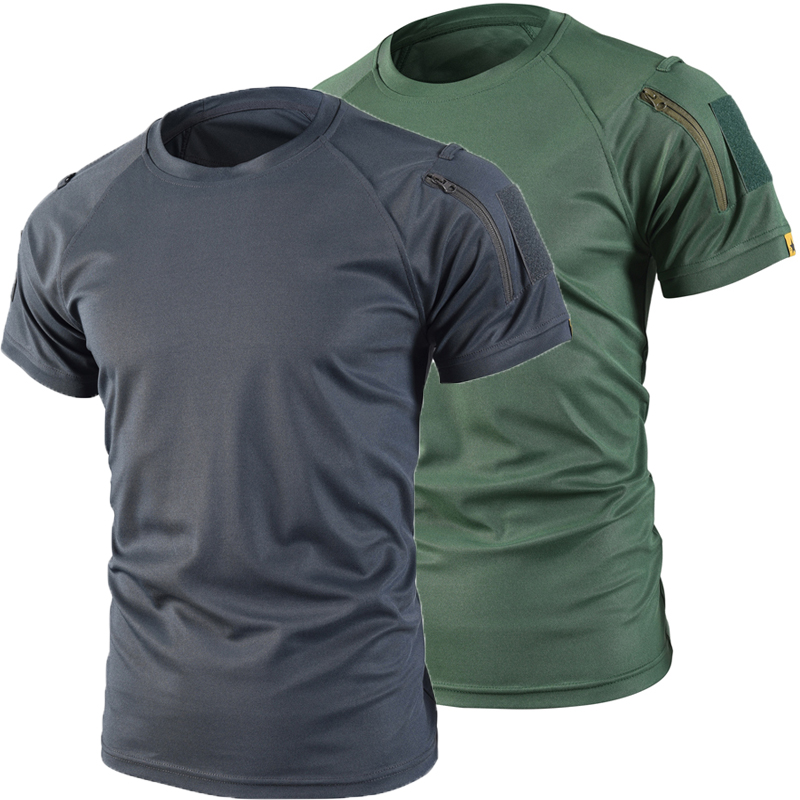 Tactical Military Shirt Cargo - Kaus Olahraga Musim Panas Militer Pria