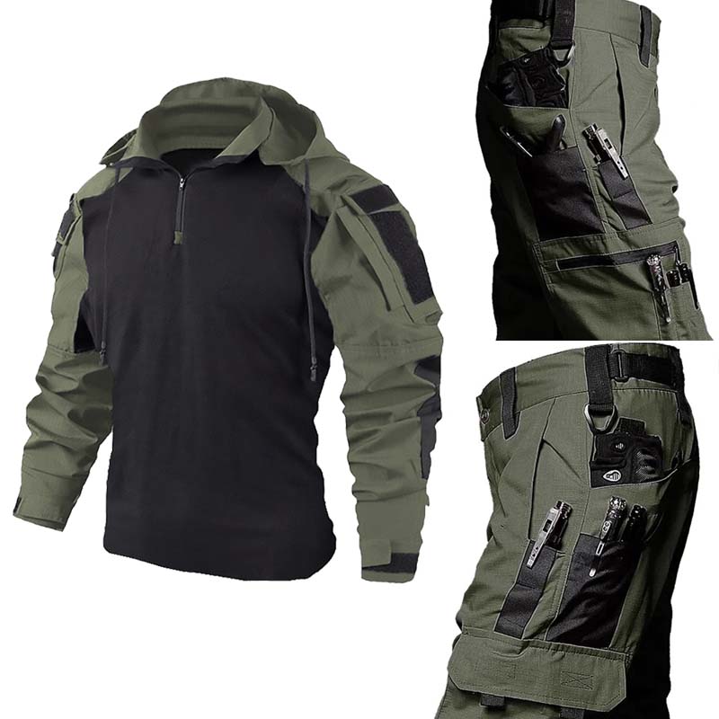 Tactical Military Shirt Cargo - Set Seragam Militer Taktis Kemeja Frog