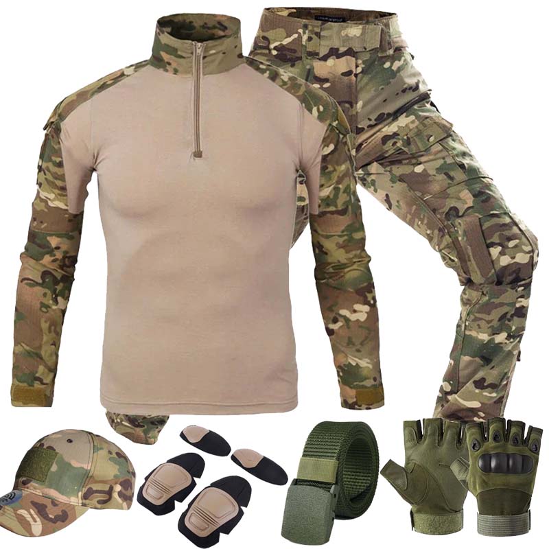 MC Pakaian Taktis Luar Ruangan - Tactical Military Shirt Cargo ulasan dan harga