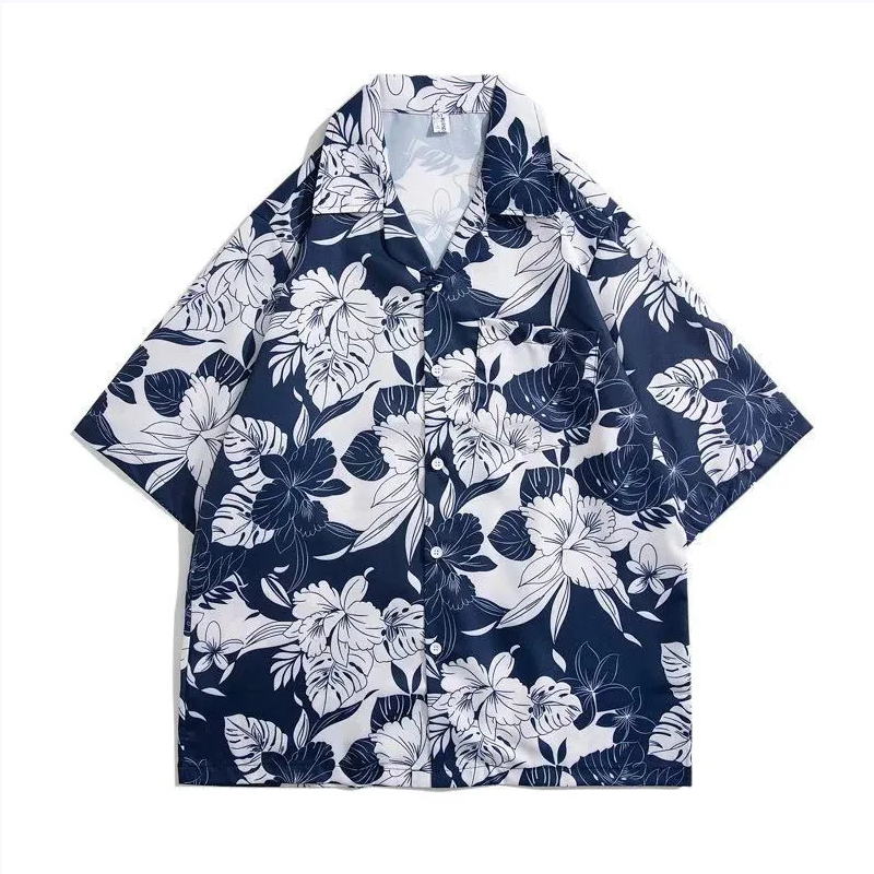 Kemeja bunga antik lengan pend - Vintage Hawaiian Floral Shirt ulasan dan harga