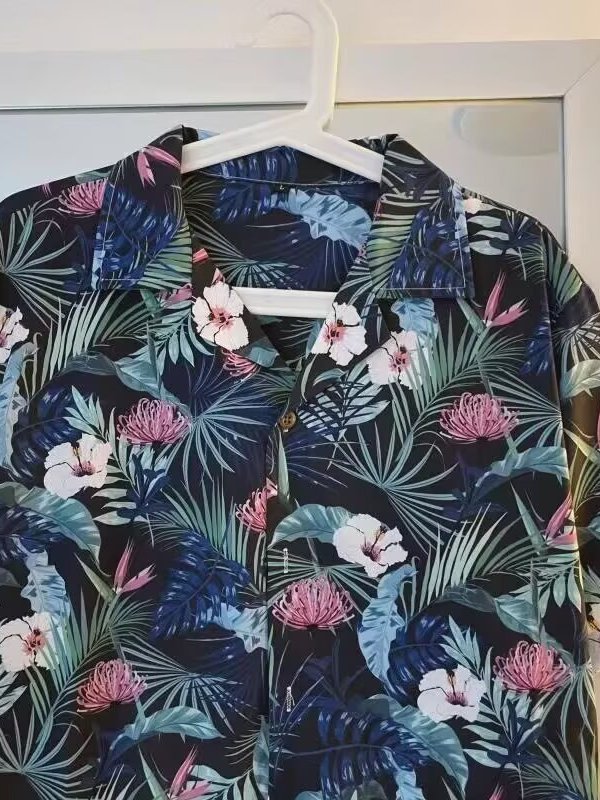 Kemeja Bunga Thailand Vintage  - Vintage Hawaiian Floral Shirt ulasan dan harga