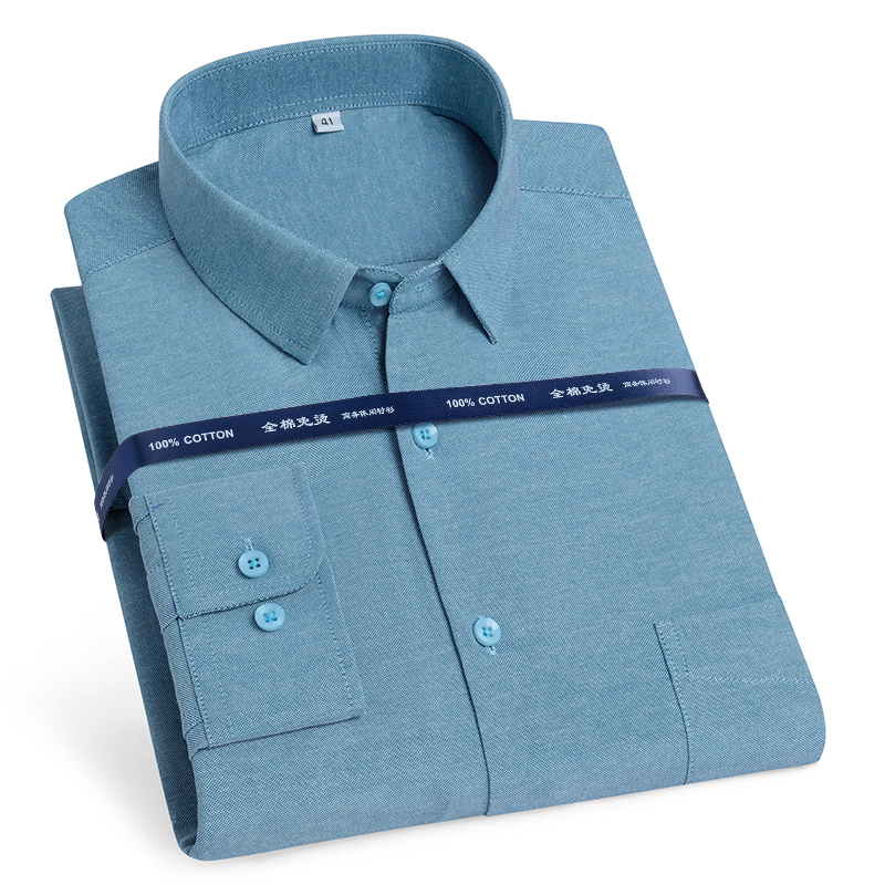 Kemeja Oxford pria, ukuran bes - Oxford Cotton Casual Shirt Business ulasan dan harga
