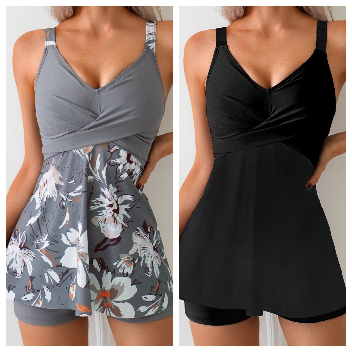 Y2k Tankini Wanita Retro denga - Shorts ulasan dan harga