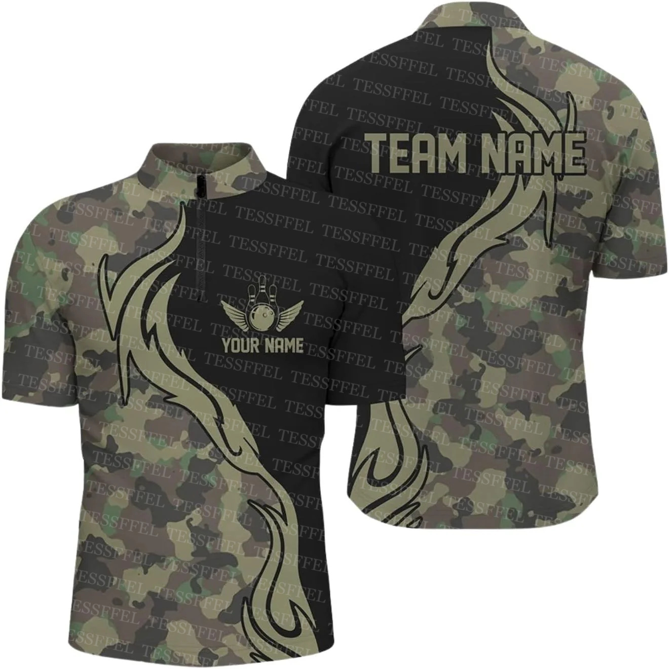 Nama Kustom Graffiti Flame Str - Short Sleeve Bowling Shirt Retro ulasan dan harga