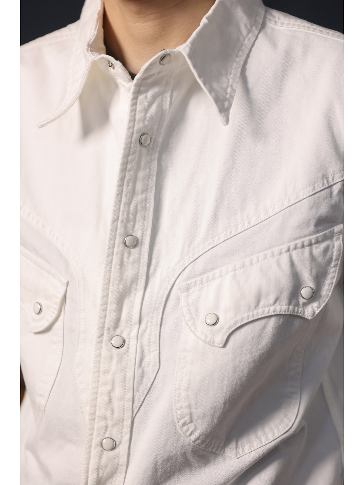Kemeja Koboi Barat Sederhana K - Mens Western Denim Pearl Snap Shirt ulasan dan harga