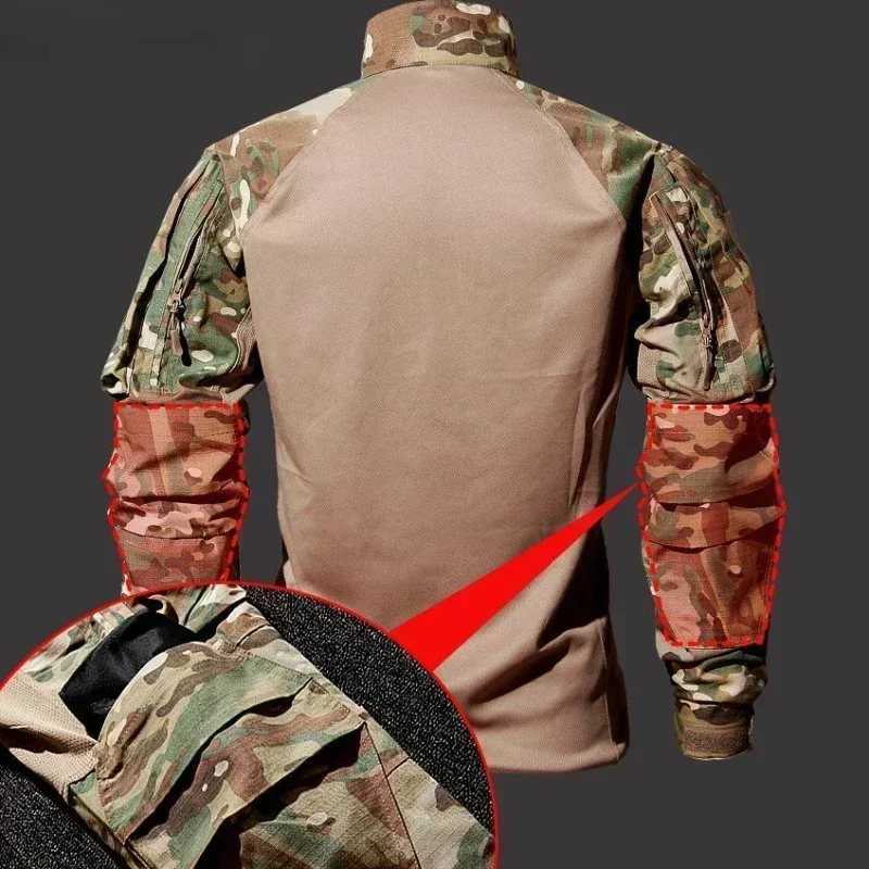 Setelan Kemeja Taktis Baru Pri - Tactical Military Shirt Cargo ulasan dan harga