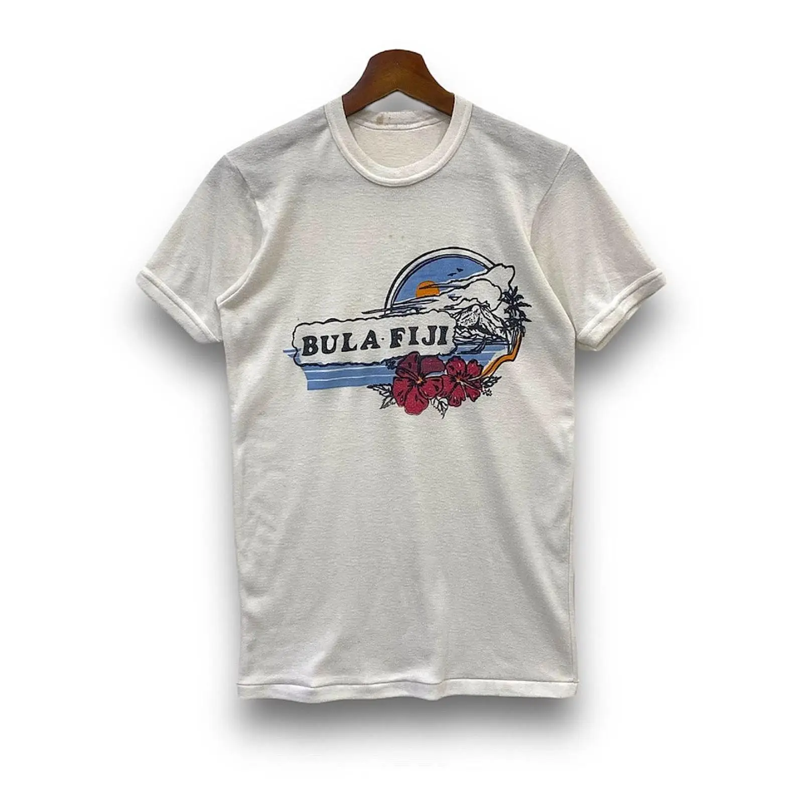 Kaos Vintage Gaya Hawaii Bula  - Vintage Hawaiian Floral Shirt ulasan dan harga