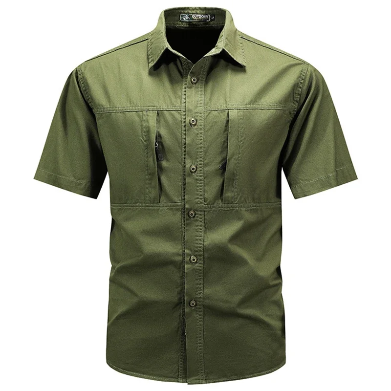 Kemeja Taktis Pria Lengan Pend - Tactical Military Shirt Cargo ulasan dan harga