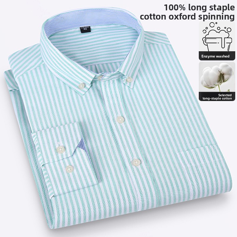 Kemeja Pria Oxford Fashion Kas - Oxford Cotton Casual Shirt Business ulasan dan harga