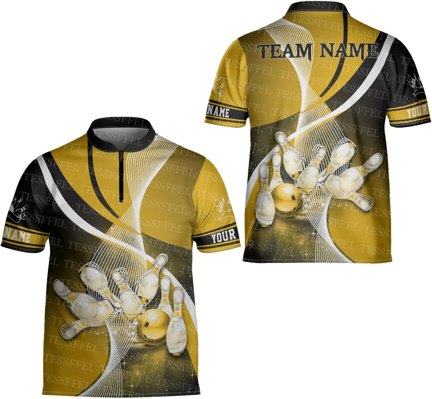 Nama Kustom Graffiti Api Strik - Short Sleeve Bowling Shirt Retro ulasan dan harga