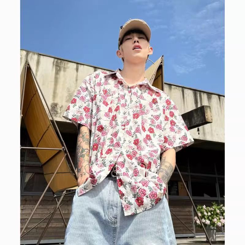 Kemeja Pantai Liburan Hawaii H - Vintage Hawaiian Floral Shirt ulasan dan harga