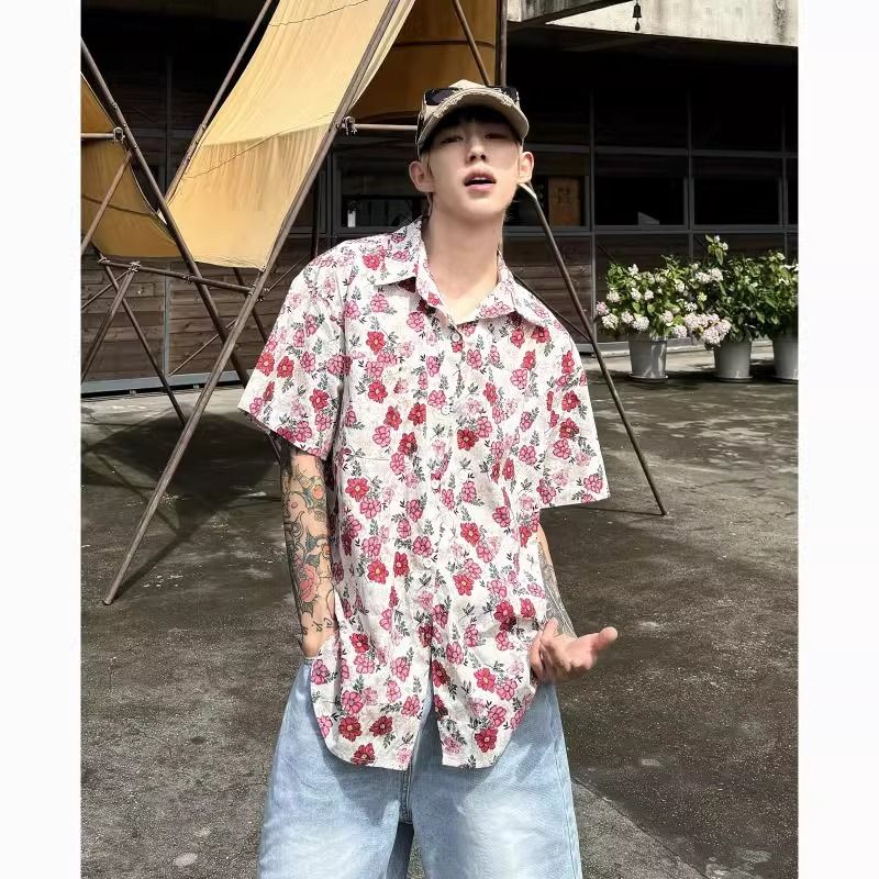 Kemeja Pantai Liburan Hawaii H - Vintage Hawaiian Floral Shirt ulasan dan harga