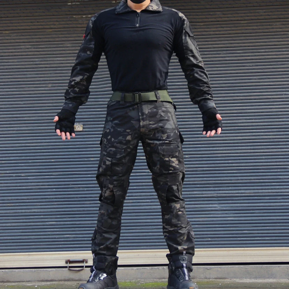 Setelan Seragam Tempur Taktis  - Tactical Military Shirt Cargo ulasan dan harga