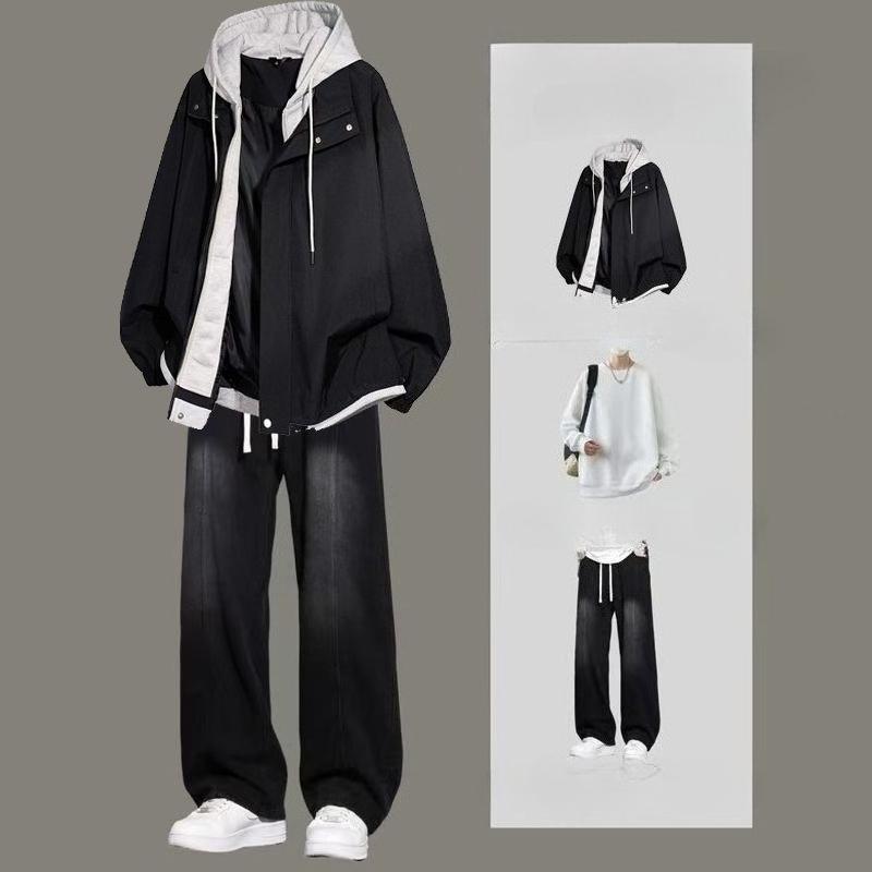 Jaket Hoodie Pria Gaya Amerika - Jeans ulasan dan harga