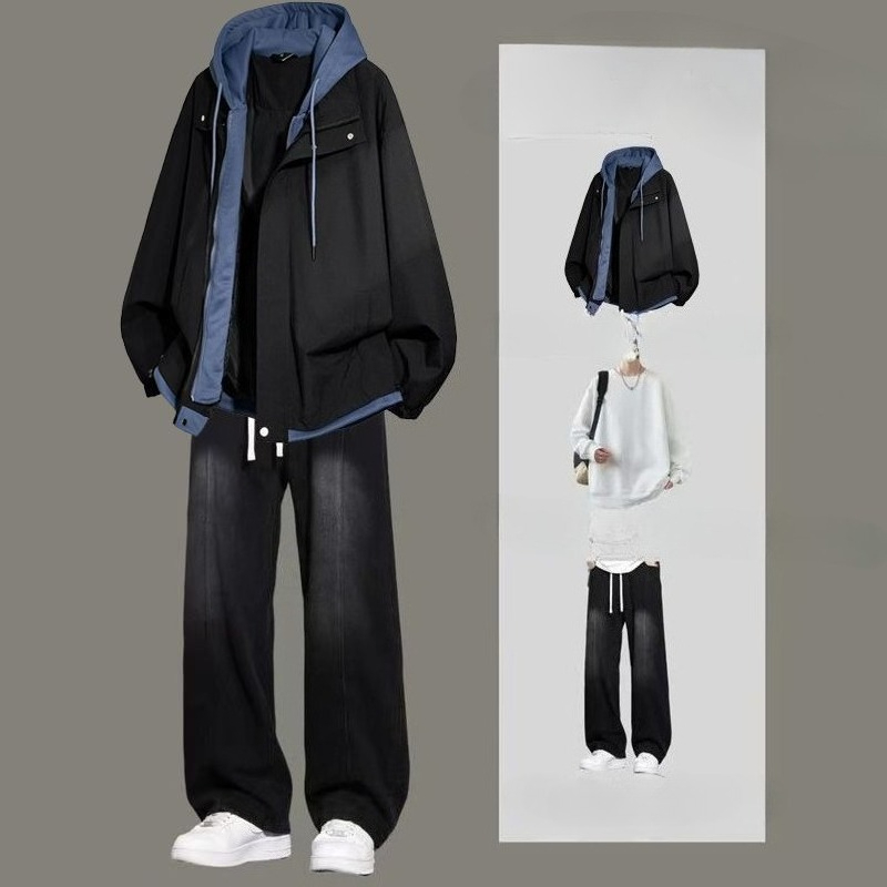Jaket Hoodie Pria Gaya Amerika - Jeans ulasan dan harga