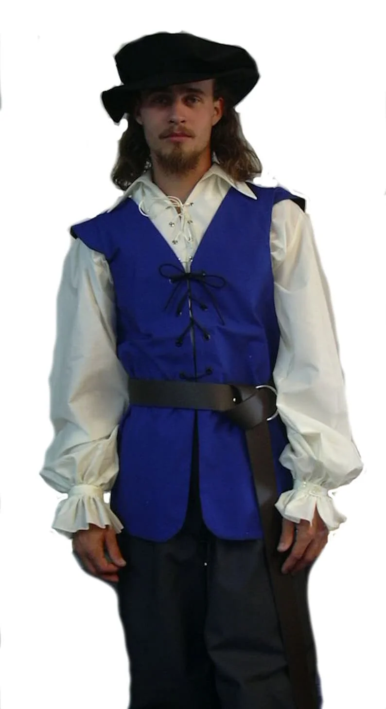 Kemeja Abad Pertengahan Bergay - Medieval Gothic Lace Up Pirate Shirt ulasan dan harga
