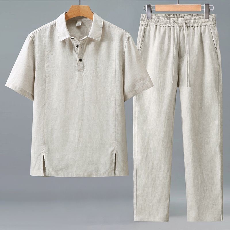 Kaus Lengan Panjang Olahraga R - Mens Linen Shirt Long Sleeve ulasan dan harga