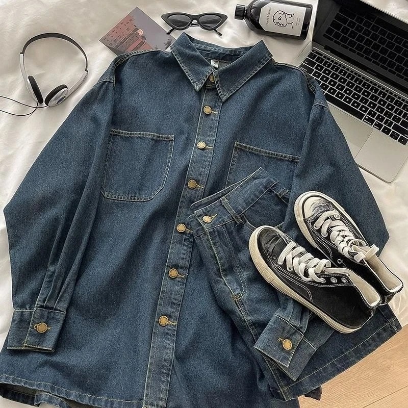 Set Rok Denim Y2K: Jaket Kanci - Jackets ulasan dan harga