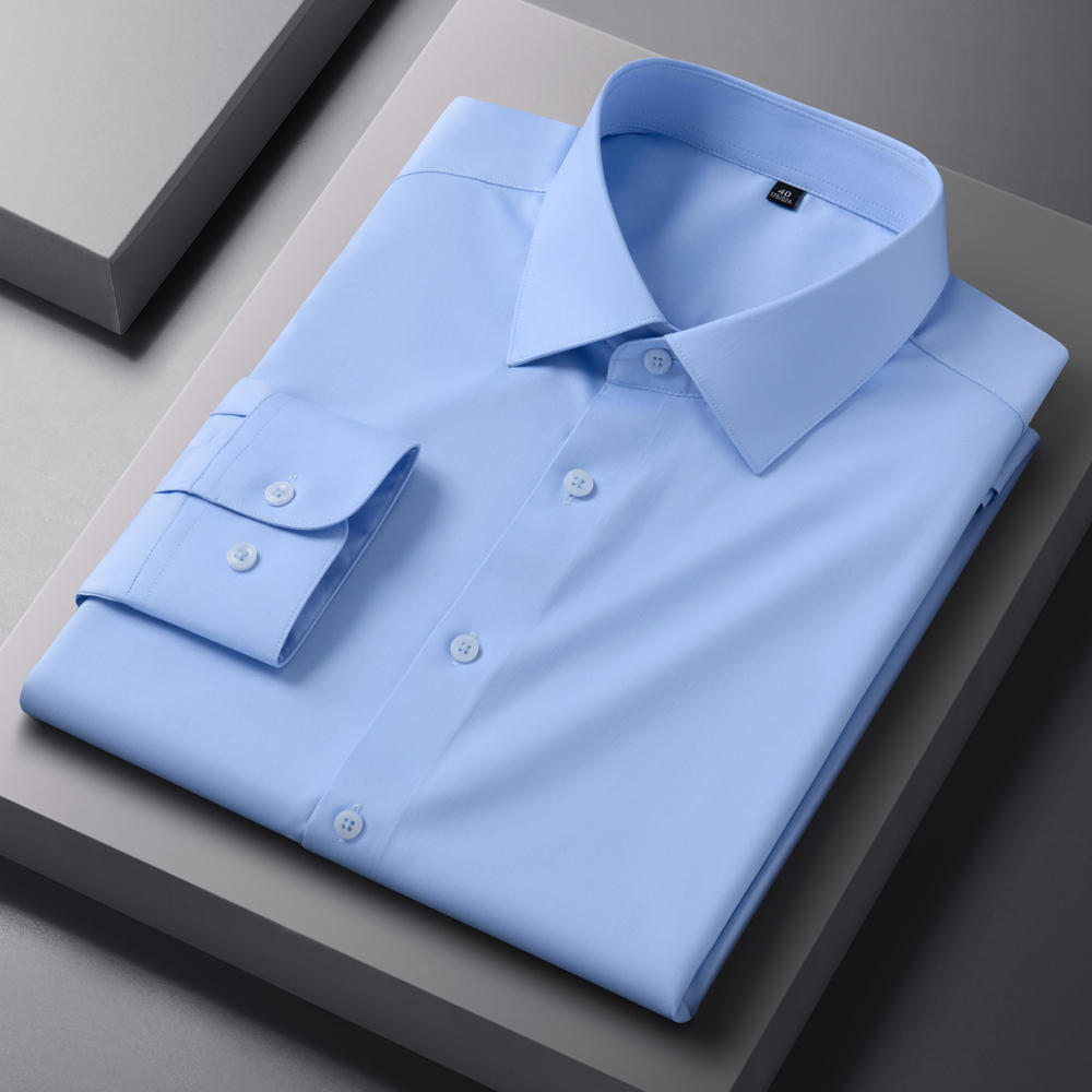 Kemeja Pria Bisnis Kasual Anti - Breathable Bamboo Fiber Shirt Non Iron ulasan dan harga