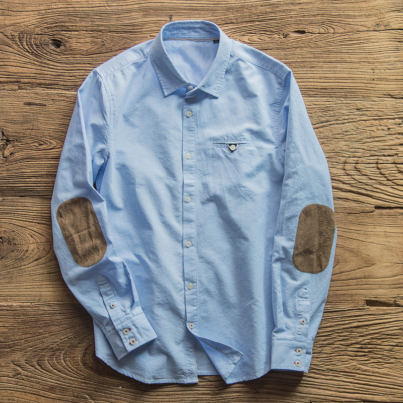 Kemeja perca lengan panjang pr - Oxford Cotton Casual Shirt Business ulasan dan harga