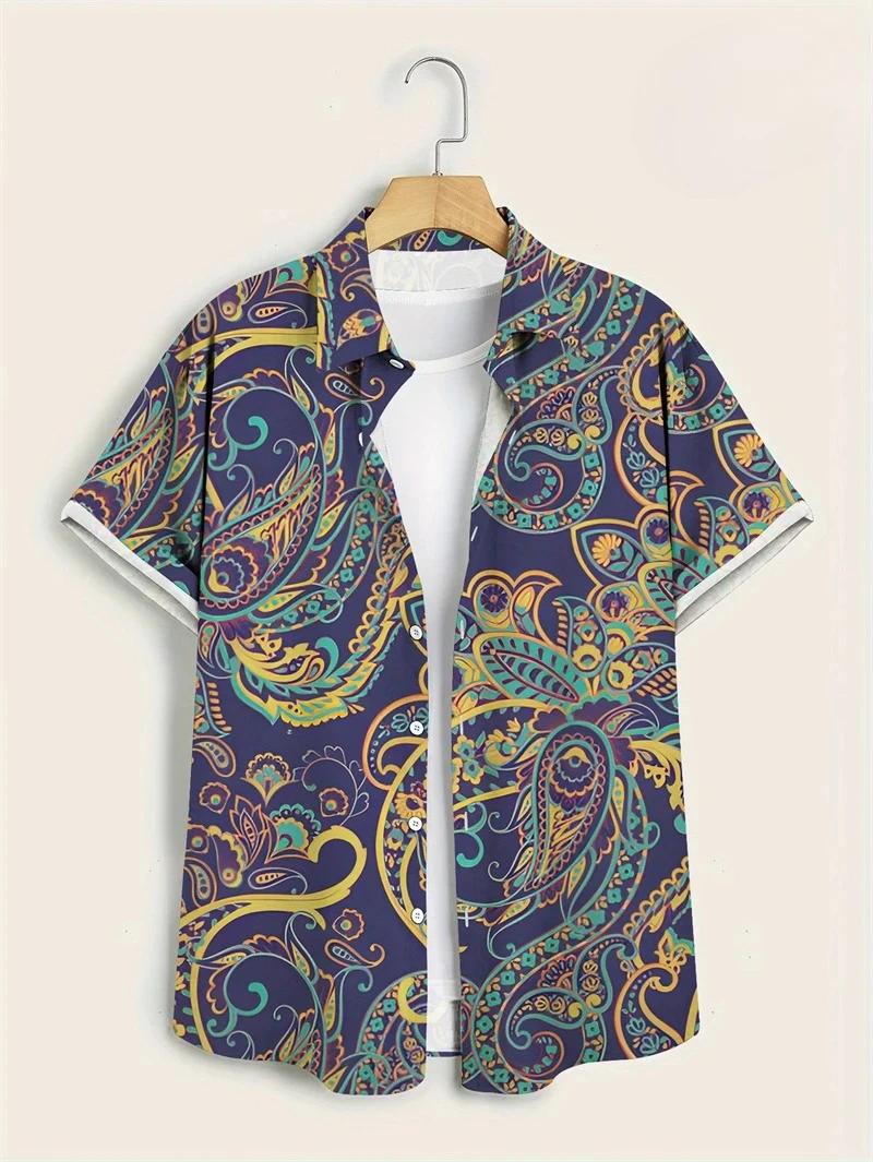 Kemeja Hawaii Paisley Warna-wa - Vintage Hawaiian Floral Shirt ulasan dan harga