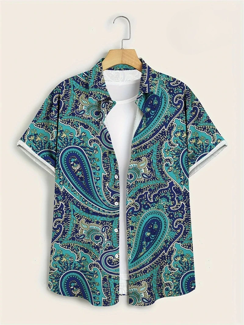 Kemeja Hawaii Paisley Warna-wa - Vintage Hawaiian Floral Shirt ulasan dan harga