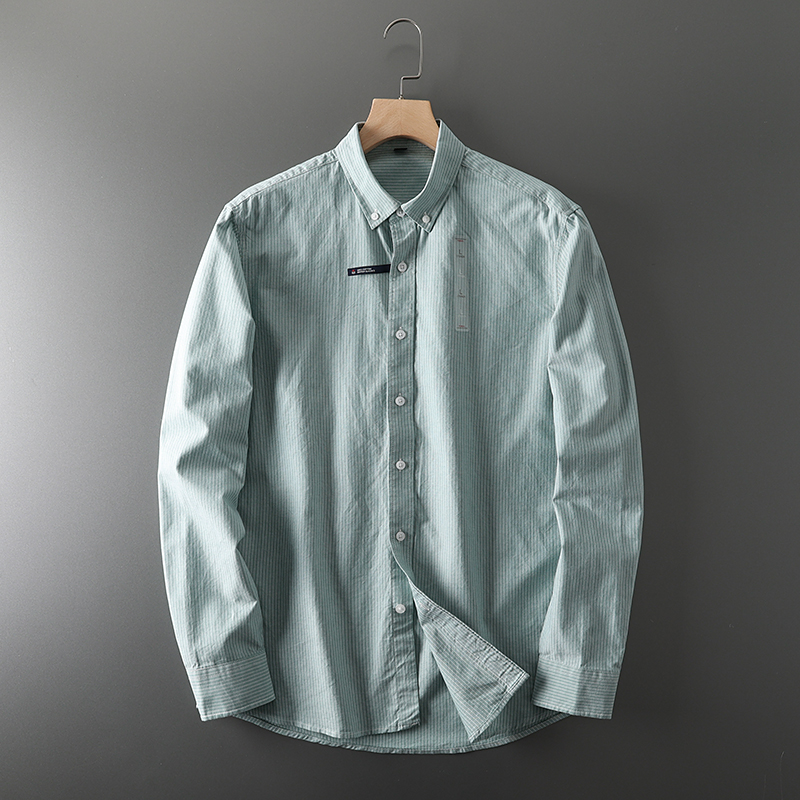 Kemeja kerja pernikahan pria,  - Oxford Cotton Casual Shirt Business ulasan dan harga