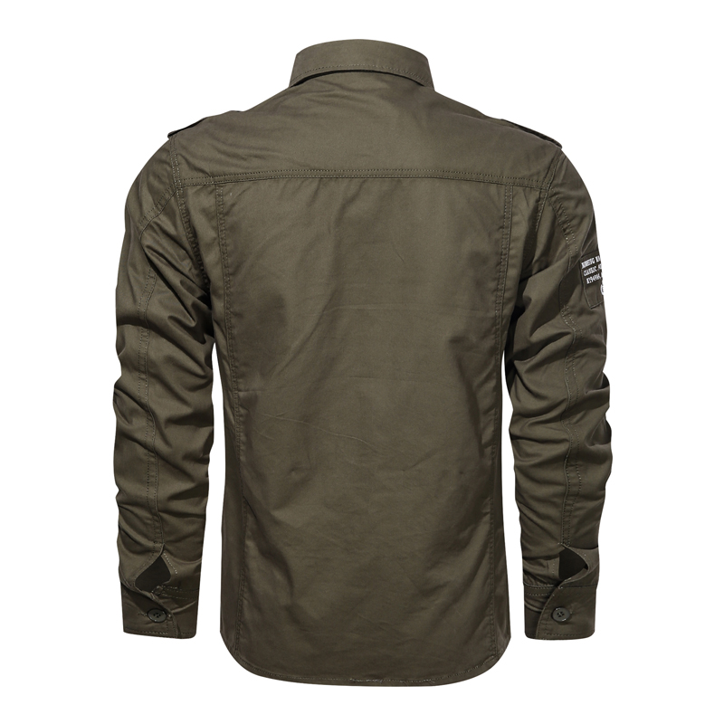 Kemeja Kargo untuk Pria Kemeja - Tactical Military Shirt Cargo ulasan dan harga