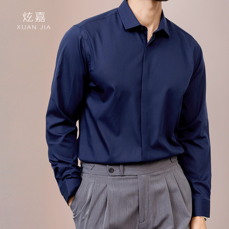 Kemeja Sutra Pria 2026 Musim S - Mens Satin Silk Dress Shirt ulasan dan harga