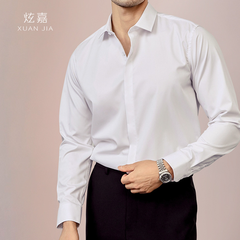 Kemeja Sutra Pria 2026 Musim S - Mens Satin Silk Dress Shirt ulasan dan harga