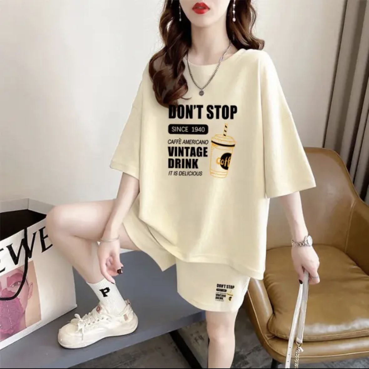 Set Celana Pendek Musim Panas  - T-Shirts ulasan dan harga